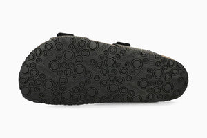 Mephisto "Maya" Black/Gold Sparkle - Cork Sandal