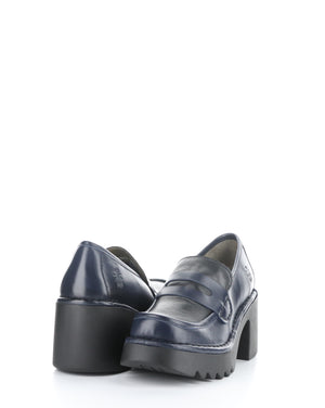 Fly London "Muly" Navy/Black - Platform Loafer