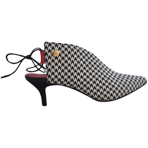 Chanii B "Sliver" Houndstooth - Slip-on Pump