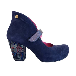 Chanii B "Stylo" Navy/Floral - Pump