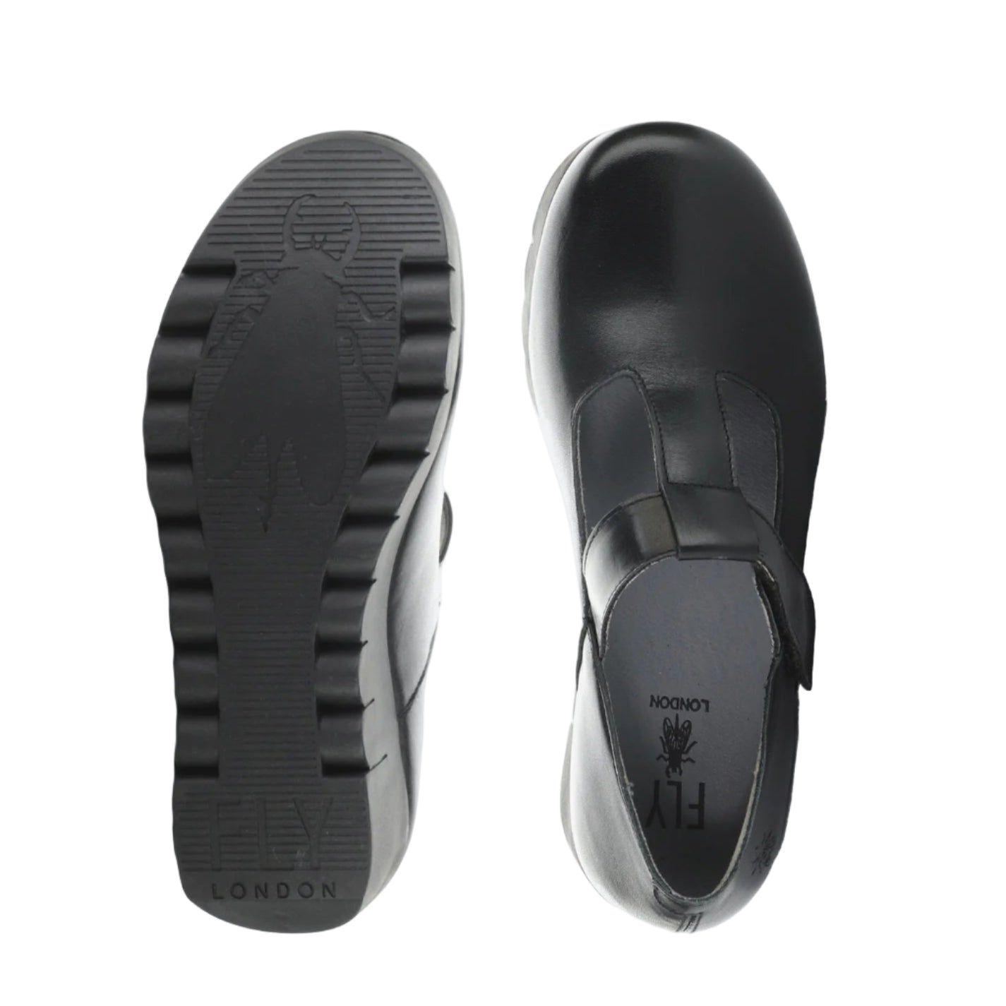 Fly London "Veka" Black - Wedge Shoe