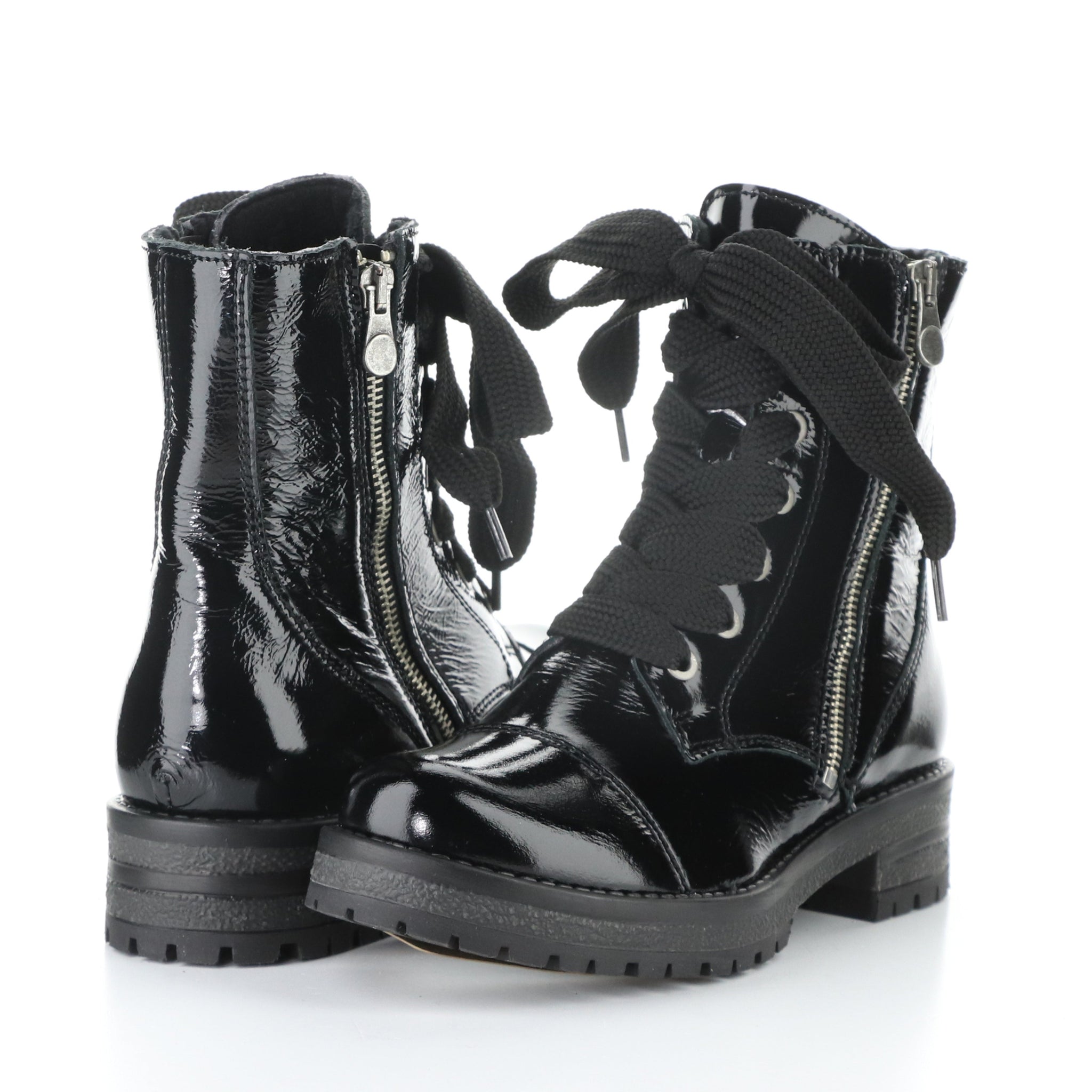 Bos&Co. "Paulie" Black Patent - Waterproof Boot