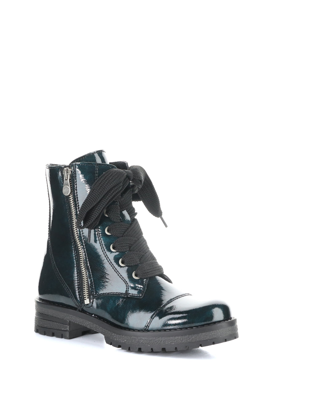 Bos&Co. "Paulie" green Mix Patent - Waterproof Boot
