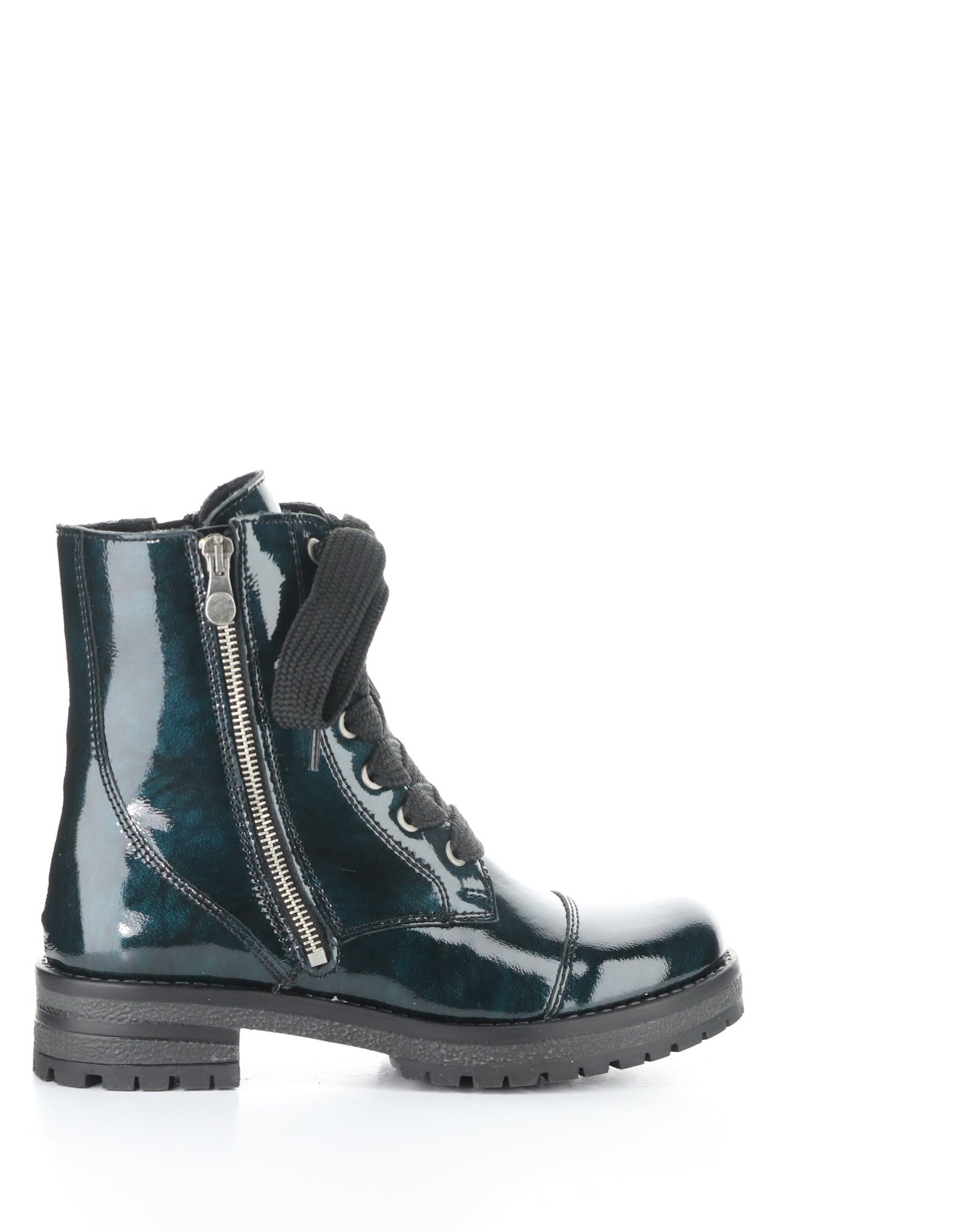 Bos&Co. "Paulie" green Mix Patent - Waterproof Boot