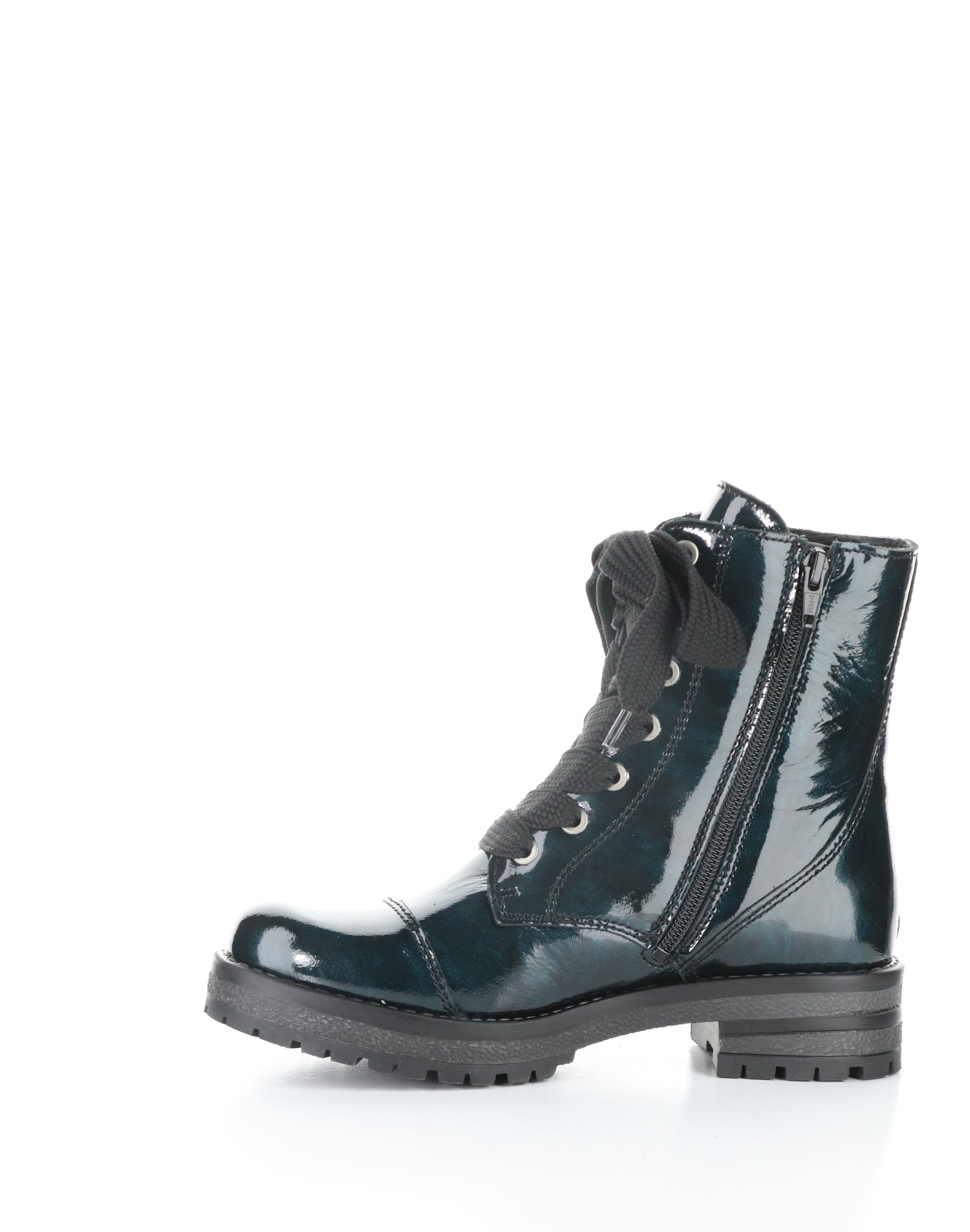 Bos&Co. "Paulie" green Mix Patent - Waterproof Boot