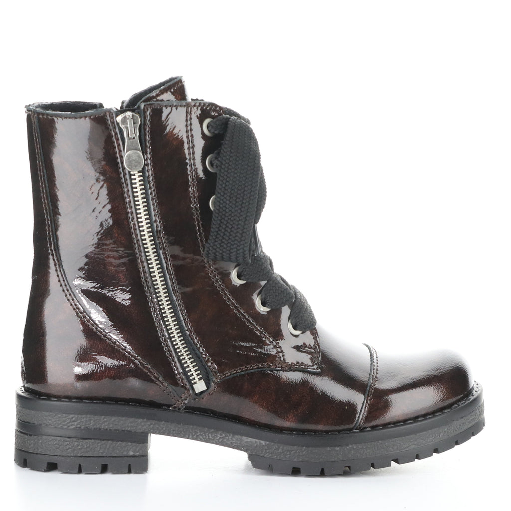 Bos&Co. "Paulie" Brown Mix Patent - Waterproof Boot