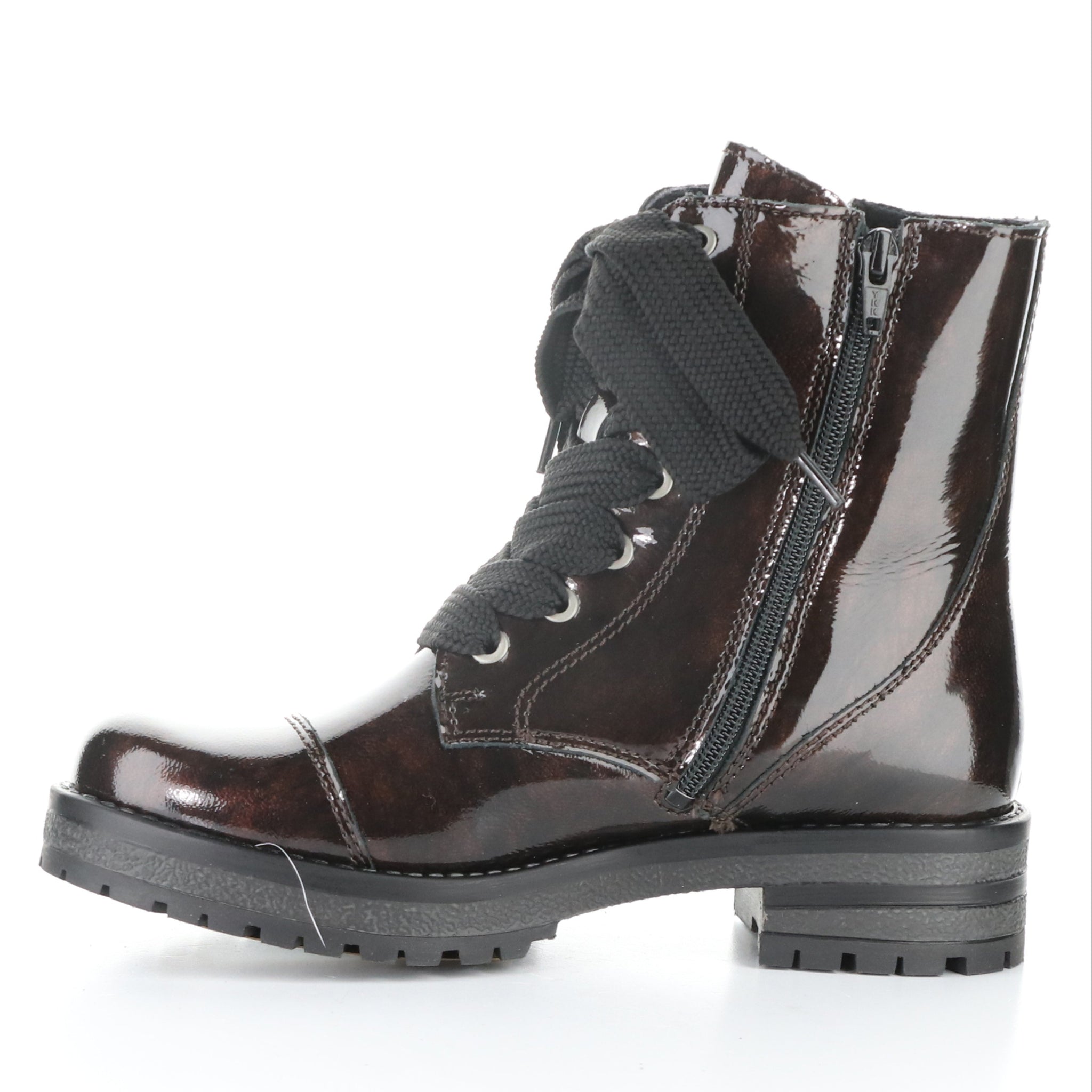 Bos&Co. "Paulie" Brown Mix Patent - Waterproof Boot