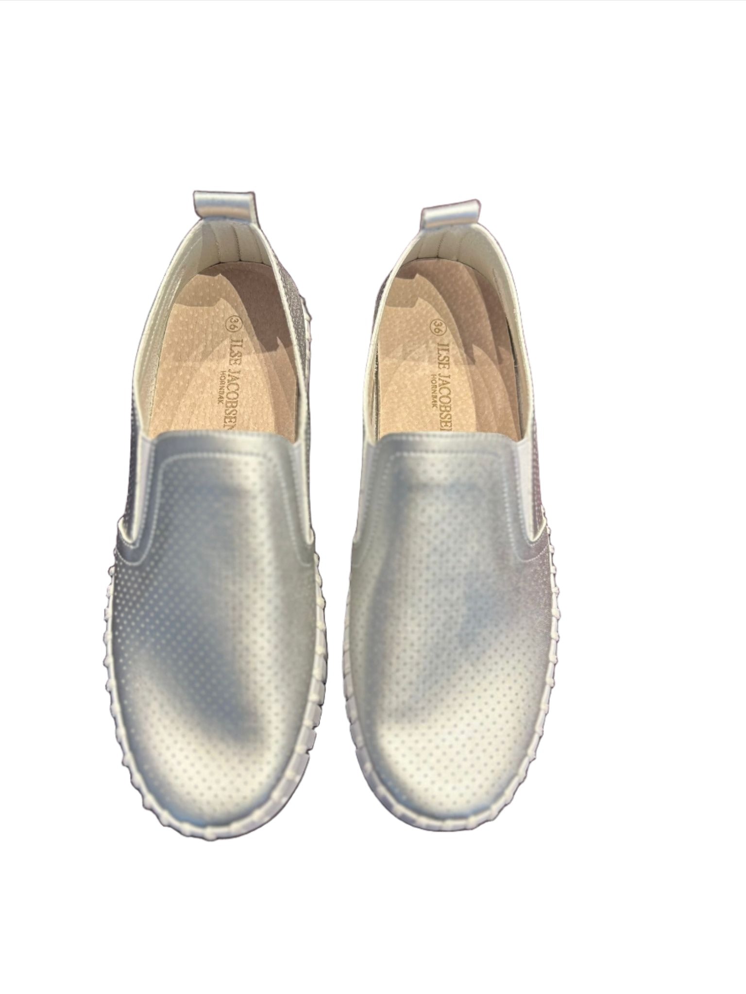 Ilse Jacobsen "Tulip" Silver loafer