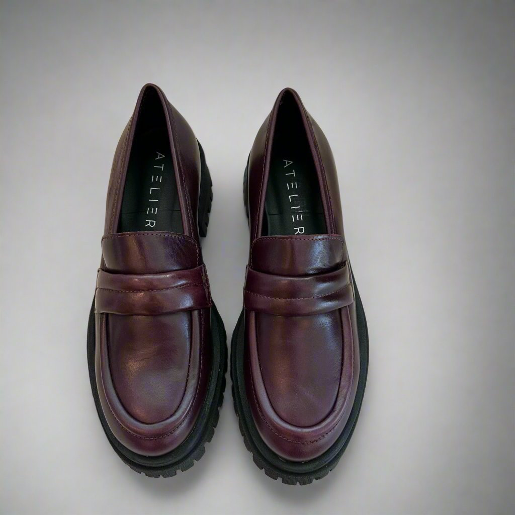 Ateliers "Kurt" Bordo loafer