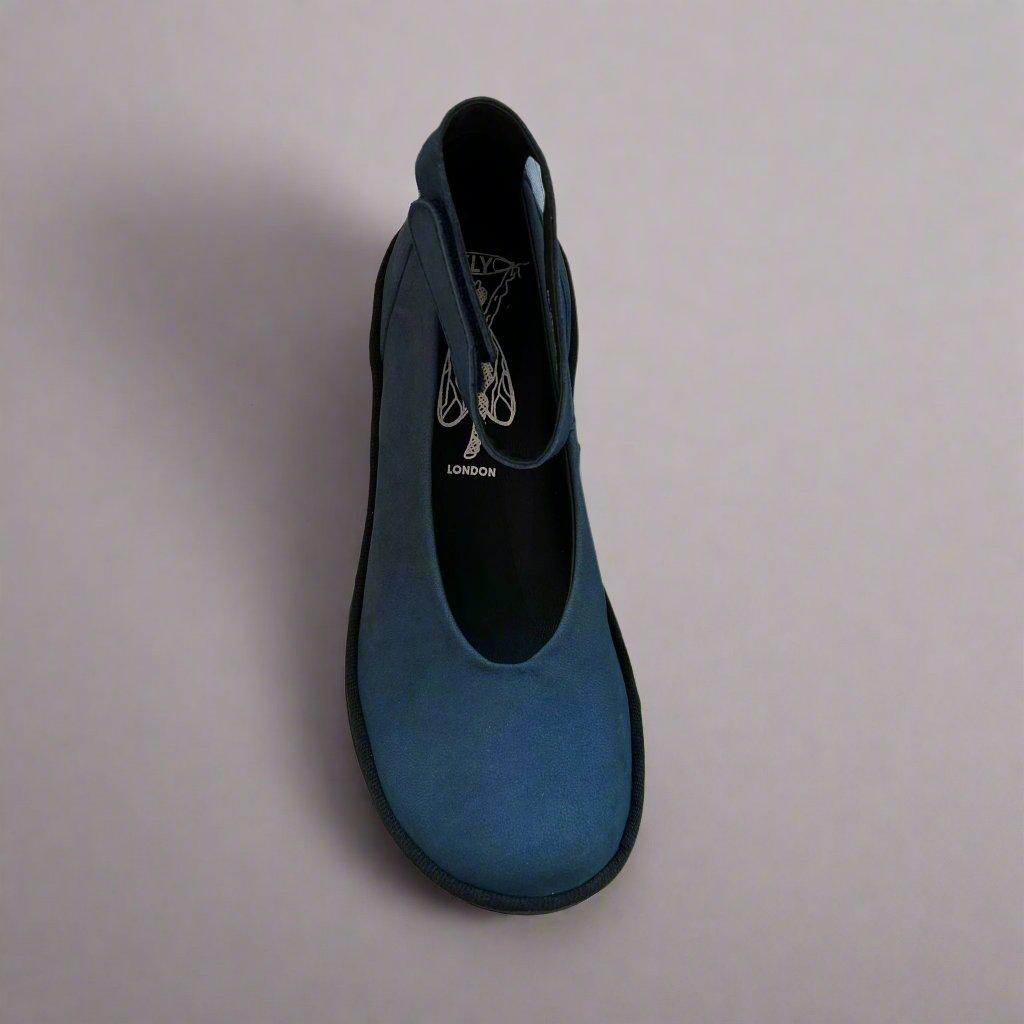 Fly London Tiry Blue Ankle strap pump