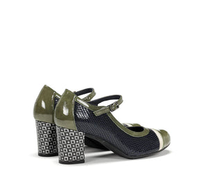 Dorking "D8669" Navy/Green - Pump