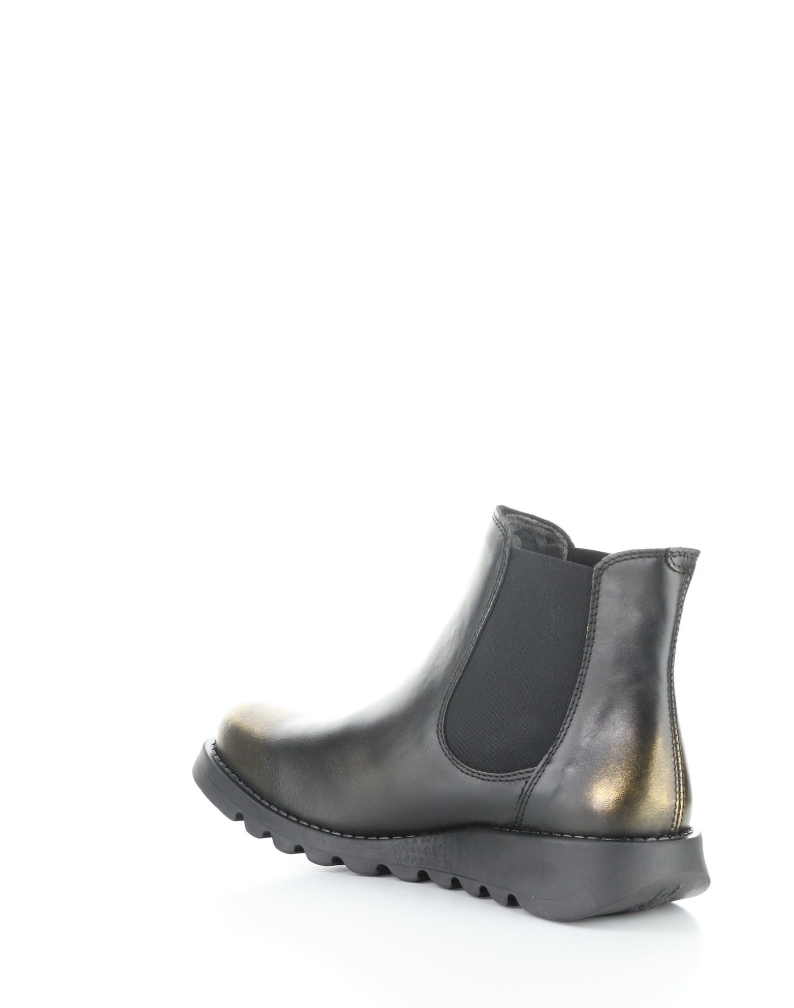 Fly London "Salv"  Black Boot with gold toe