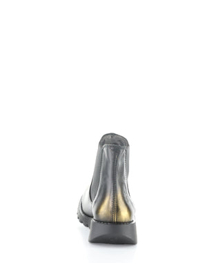 Fly London "Salv"  Black Boot with gold toe