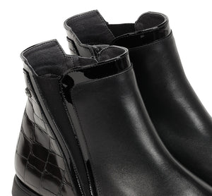 Fluchos "F1559" Black/Croc - Bootie