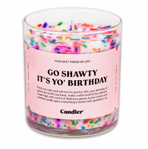 Candier BIRTHDAY CAKE CANDLE "Go Shawty it's your Birthday"