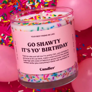 Candier BIRTHDAY CAKE CANDLE "Go Shawty it's your Birthday"