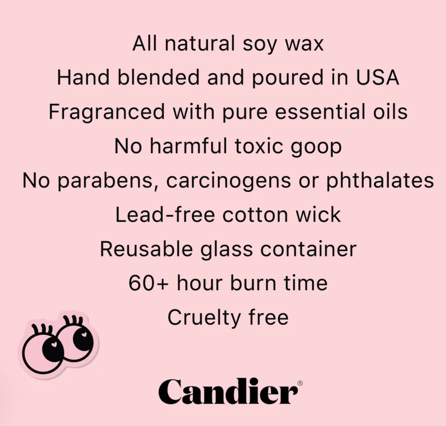 Candier SOY CANDLE "Stop and smell the rosé "