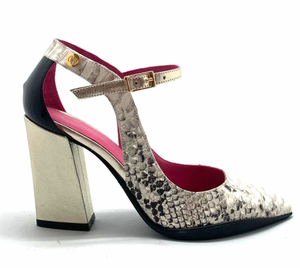 Chanii B "Pointure" Gold/Silver Pytho - Pump