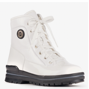 Olang "Spoke" White patent ice cleat winter boot -30