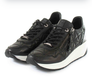 Carmela "16027901" Black - Wedge Sneaker