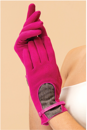 Powder Genevieve Gloves - Fuchsia