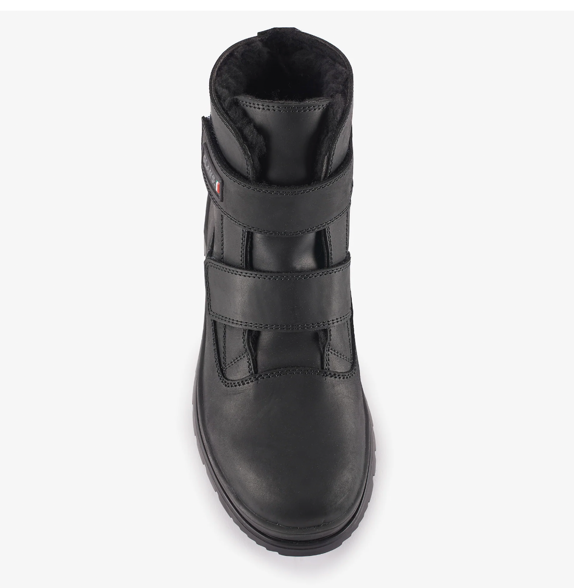 Olang "Amuk" mens black velcro winter boot w/ice cleat -30