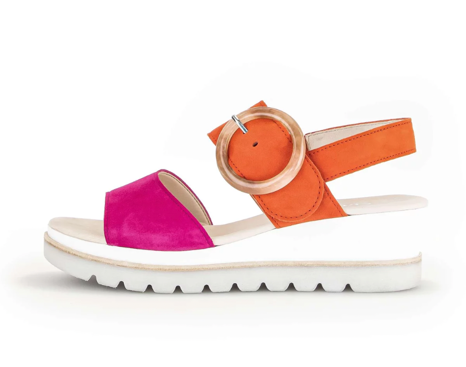 Gabor 44-645-13 Pink and orange buckle sandal