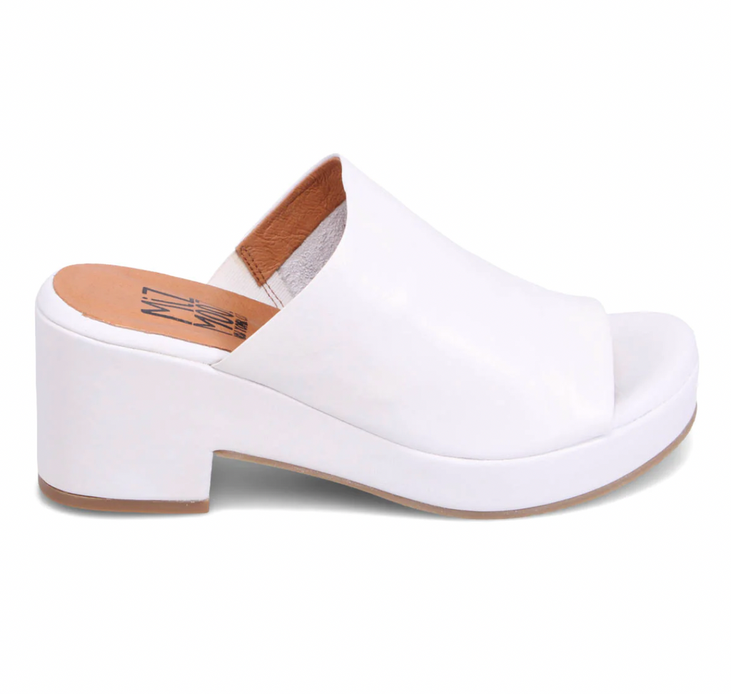 Miz Mooz "Gwen" White - Platform Sandal