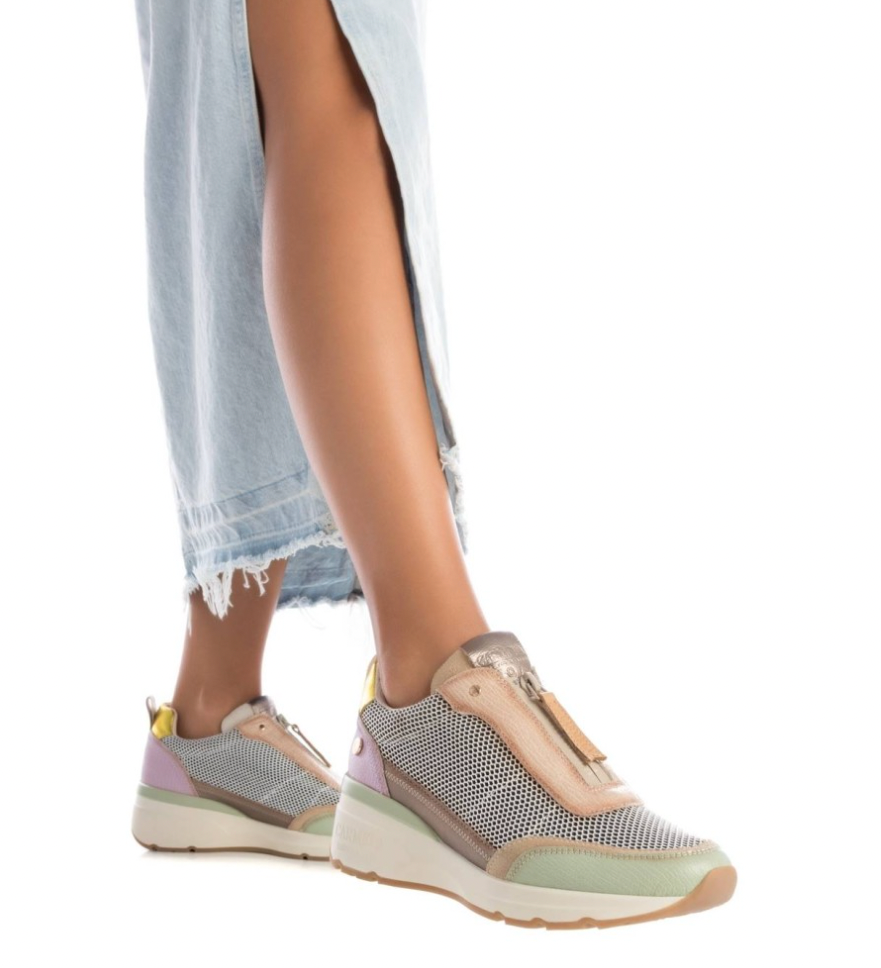 Carmela "161422" Multi - Front Zip Sneaker