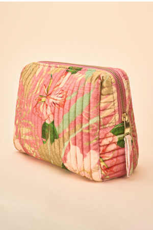 Powder Uk "Large Quilted Washbag "- Delicate Tropical, Candy