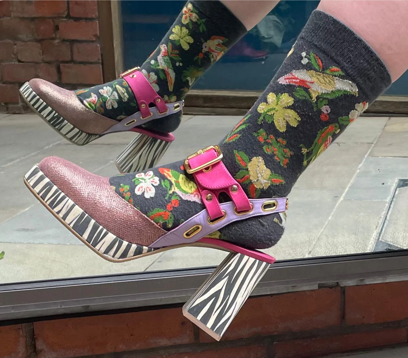 Chanii b "Le Patrone" Rose lilac platform sandal