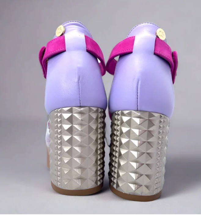 Chanii B "Rayon" Pink Multi - Heeled Sandal