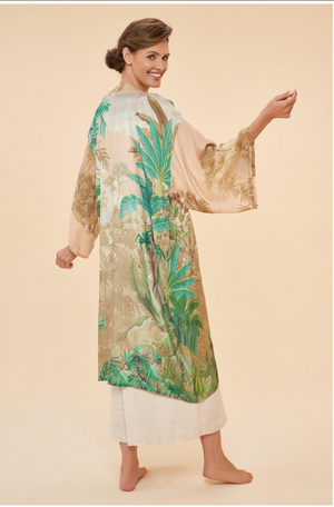 Powder UK Oasis Kimono Gown in Coconut