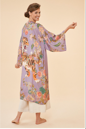 Powder UK Prancing Tiger Kimono Gown