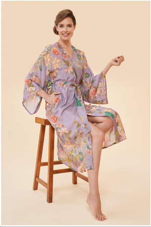 Powder UK Prancing Tiger Kimono Gown