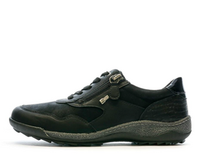 Relife "Vilerpan" Black lace/zipper walking shoe