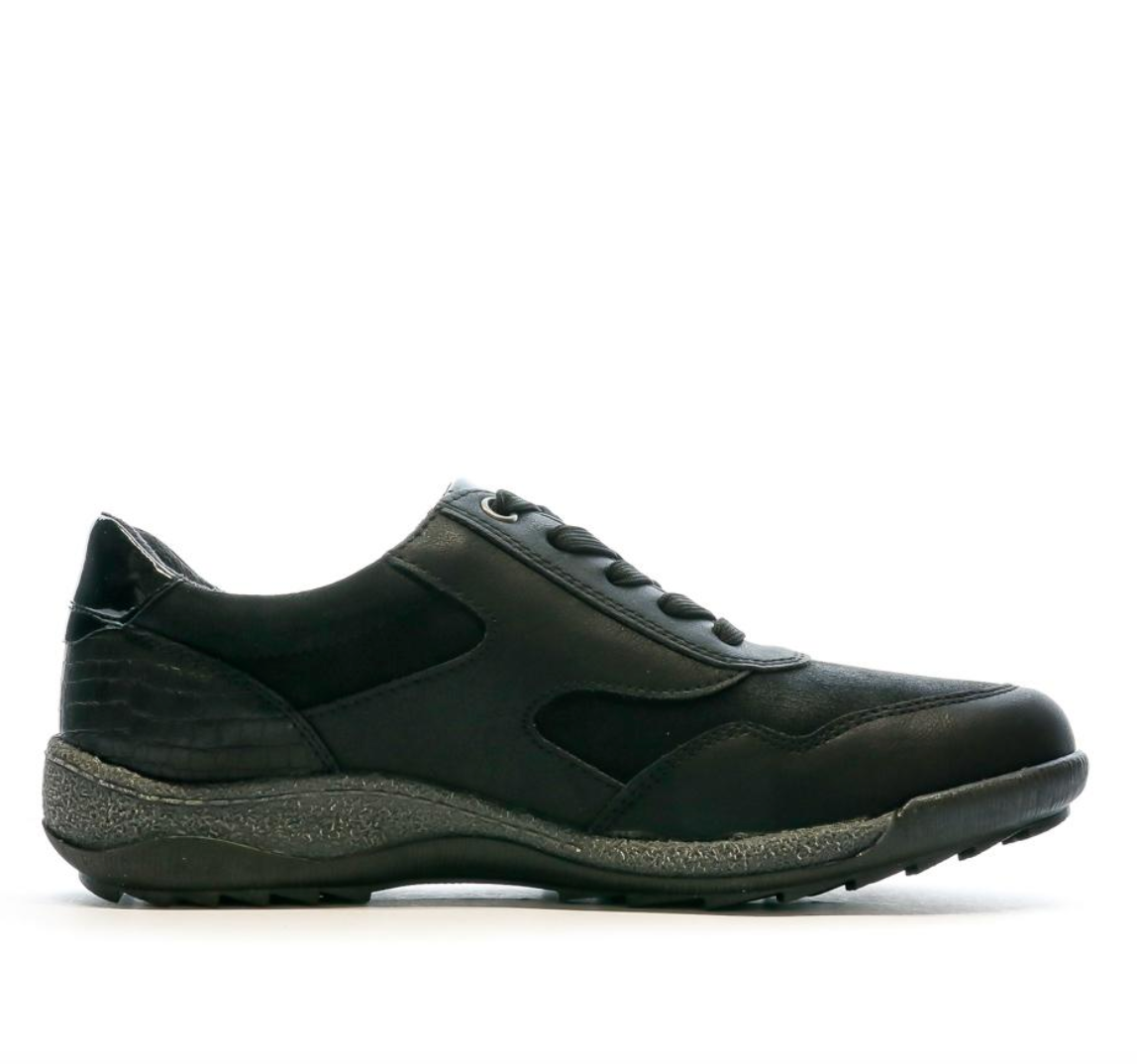 Relife "Vilerpan" Black lace/zipper walking shoe