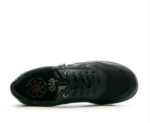 Relife "Vilerpan" Black lace/zipper walking shoe