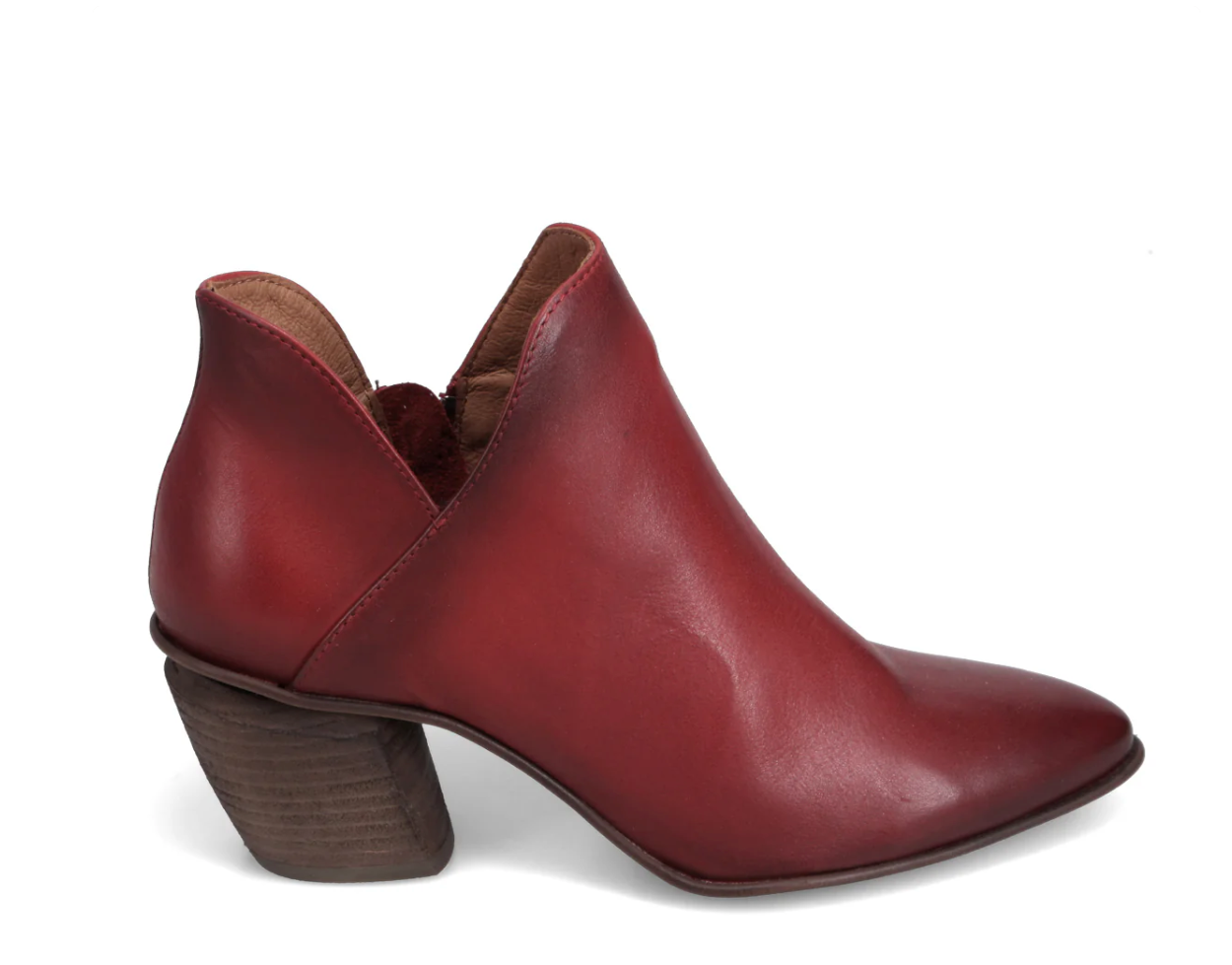 Miz Mooz Jupe Red heeled ankle boot