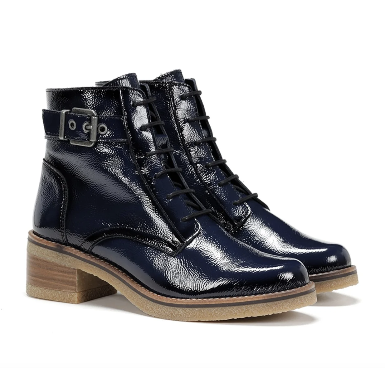 Dorking D8686 Navy patent boot