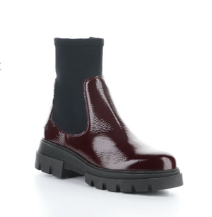 Bos&Co. "Five" Bordo patent waterproof - Ankle Boot