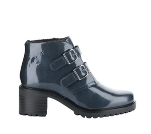 Bos & Co "Issey" Blue patent waterptoof boot