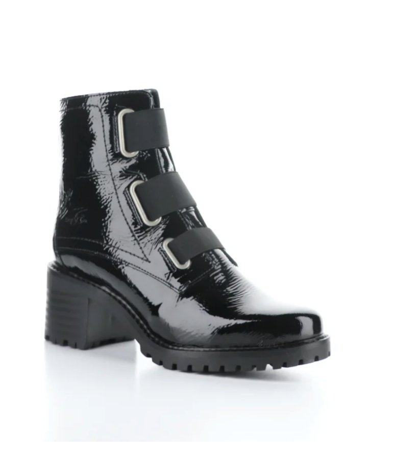 Bos&Co. "Indie" Black Patent waterproof - Ankle Boot