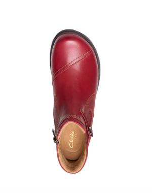 Clarks "Certina Joy" Red leather boot