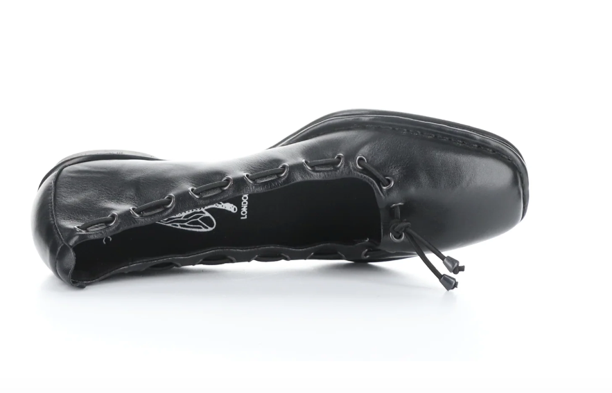 Fly London "Bapi" Black Ballerina style flat