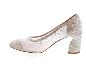 Django & Juliette "Kenedi" Off White sparkle dress shoe