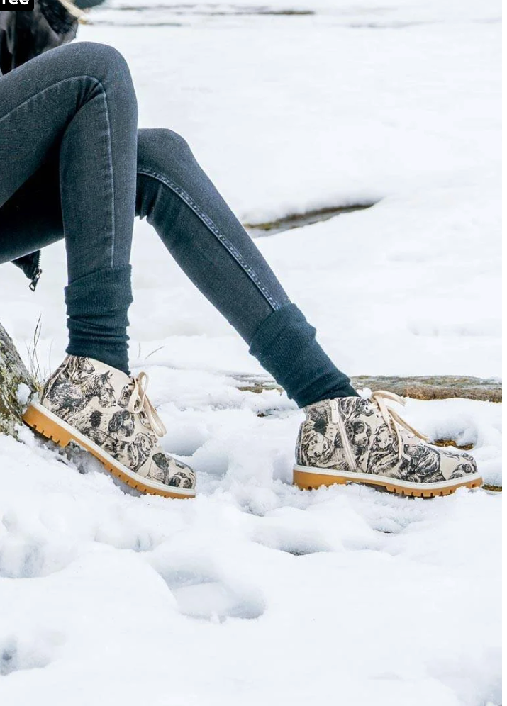 DoGo "Life of Dogs" Taupe/Black - Short Boot
