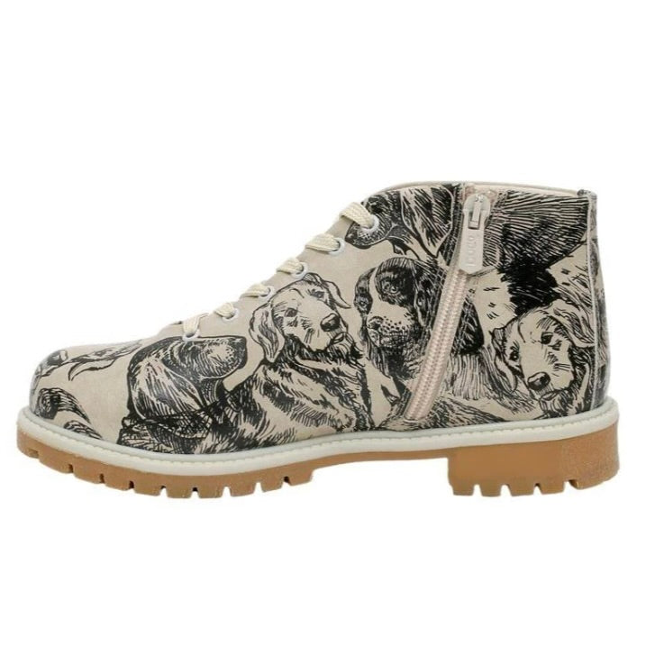 DoGo "Life of Dogs" Taupe/Black - Short Boot
