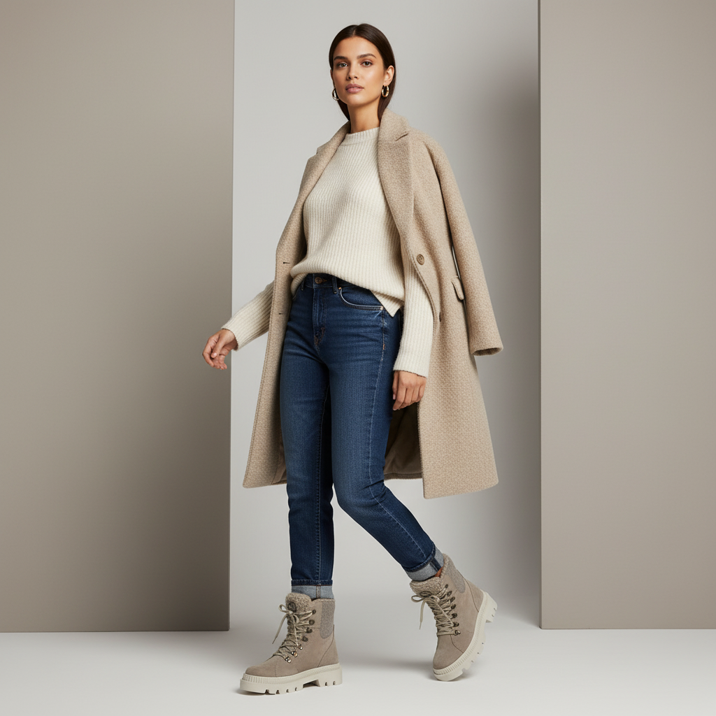 Olang "Praga" Taupe winter-waterproof boot