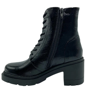 Tyche "Topaz" Black Patent - Short Boot